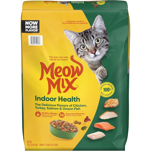 MeowMix 14.2lb ((Indoor Health)) 貓糧 室內貓配方 14.2磅 (EXP: 16/8月/2027)